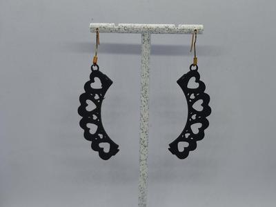 Lace Half Moon Earrings