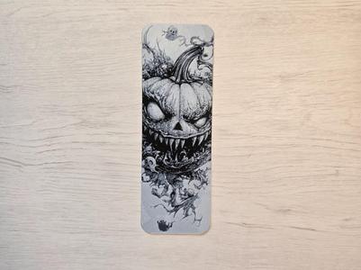 Pumpkin Terror Halloween Bookmark
