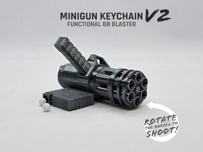 Minigun Keychain V2 — Functional BB Blaster