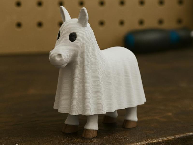 The Ghost Horse Pony – Halloween Statue 3D AMS
