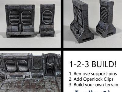 Sci fi tiles - raster wall