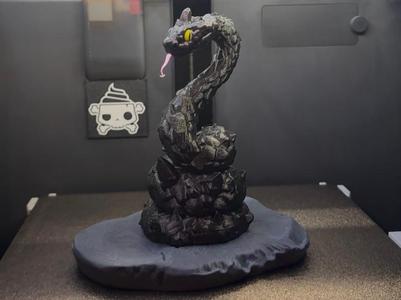 Crystal Serpent on a Rock