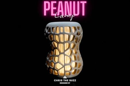 "Peanut" Lamp – Organic Glow, Modern Design