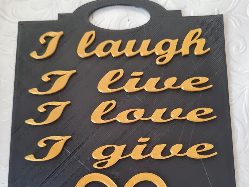 Joyful Mantra Plaque