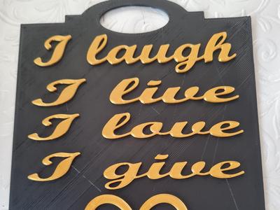 Joyful Mantra Plaque