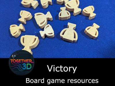 Trophy - board game resource token