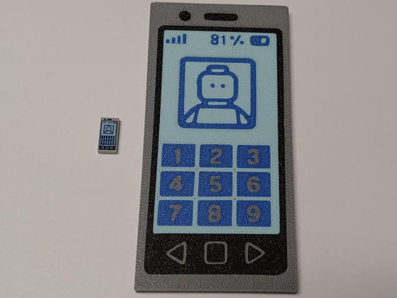 OverSized Brick Cell Phone ( LEGOlike AMS )