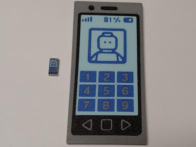 OverSized Brick Cell Phone ( LEGOlike AMS )