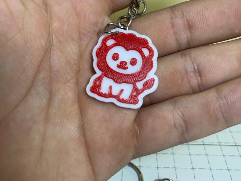 cute lion keychain