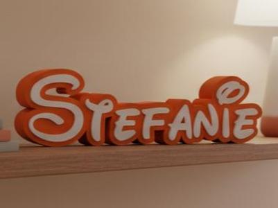 nameplate lettering stefanie