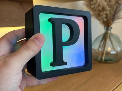 Lightbox P // Build your own words, modular & LED