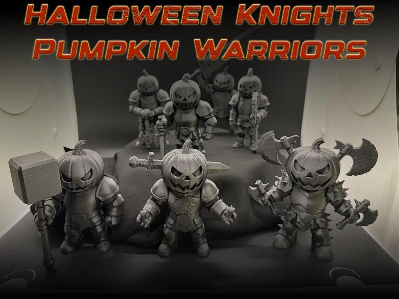 Halloween Knights – Pumpkin Warriors in Armor 