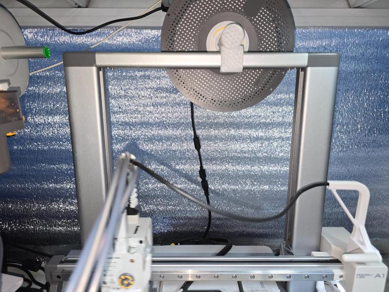 A1 Modular Spool Holder, supports AMS, saves space, reduces lever arm, spool counterweight