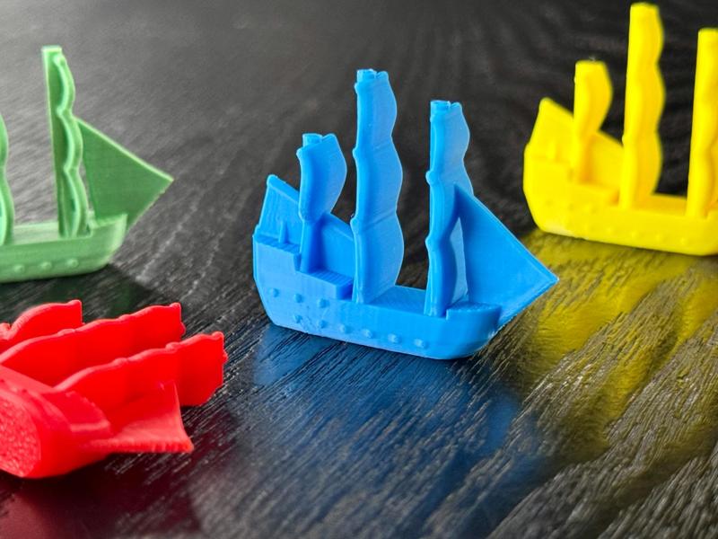 Pirate Ship Galleon Board Game Piece Figure