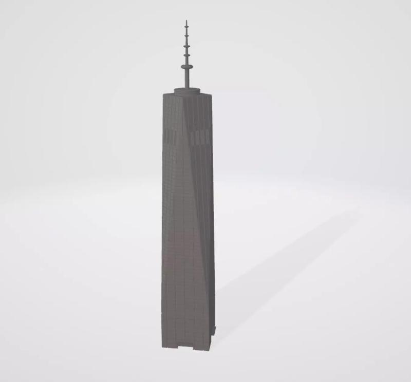 One World Trade Center Freedom Tower Model - 3D Printable