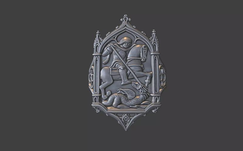 saint george gothic antique ring