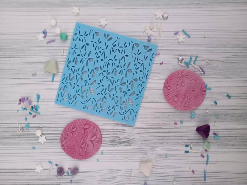 Combo 17 Texturizadores Florales Flor Hojas Plantas