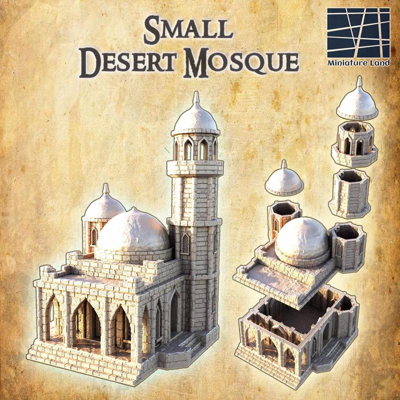 Small Desert Mosque  Tabletop Terrain 28 mm