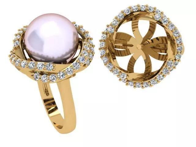 A Collection of Simple Stone Studded Women Rings