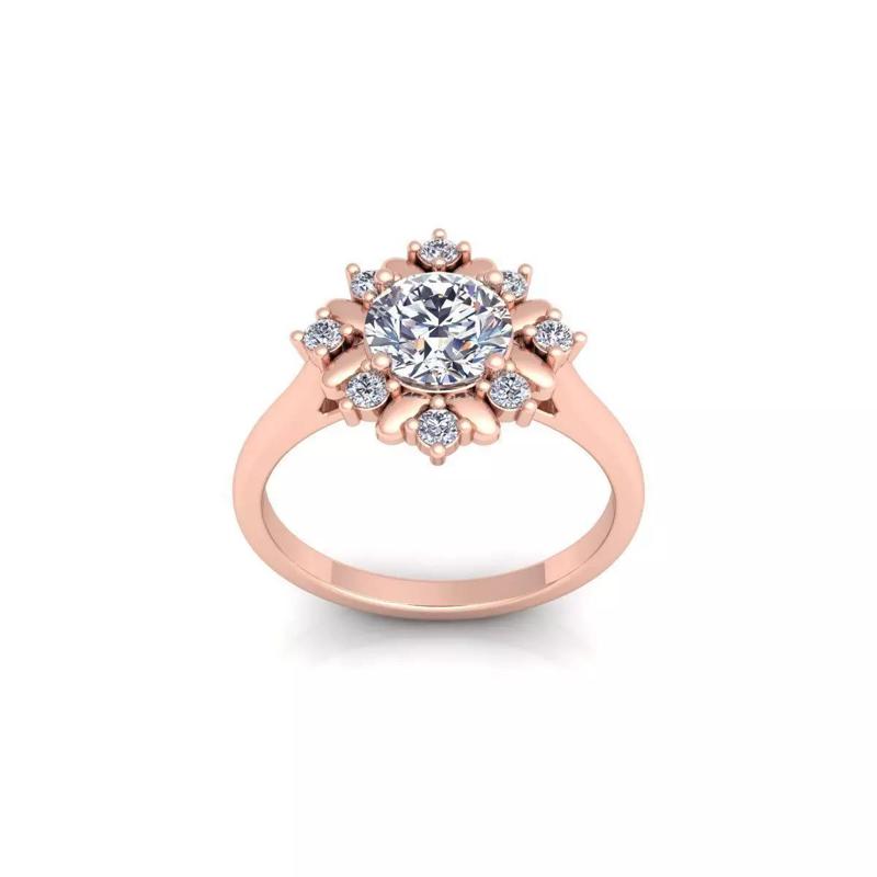 Woman Engagement Ring 3d Model and Render 51