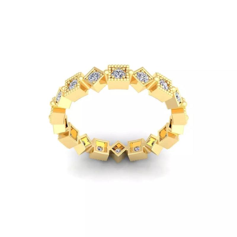 Woman Engagement Ring 3d Model and Render 42