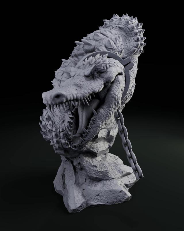 Killer Croc Bust - STL