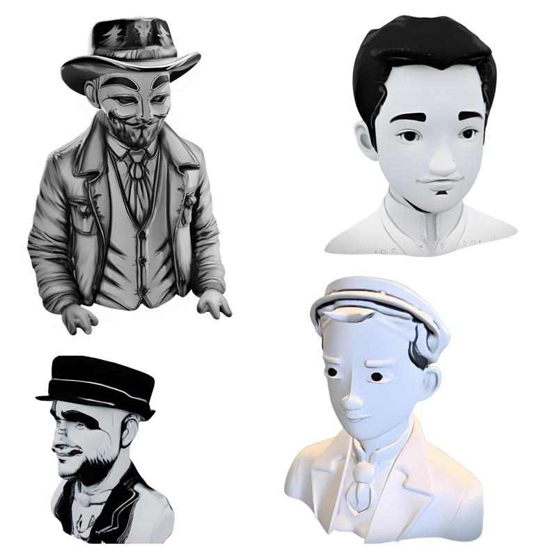 Victorian Gentleman Bust Collection
