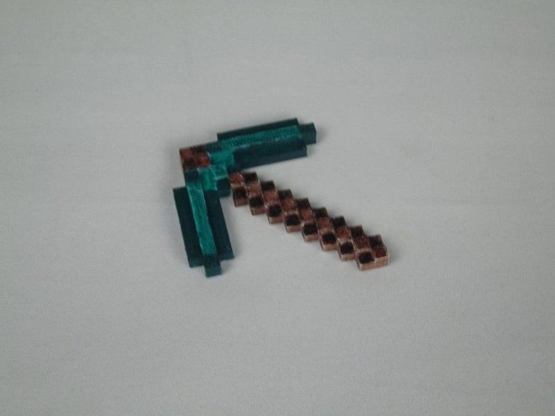 8-bit Minecraft fridge magnet