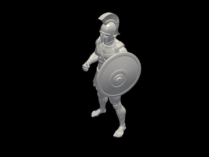Spartan Warrior Sculpture - Ancient Greece 3D Print