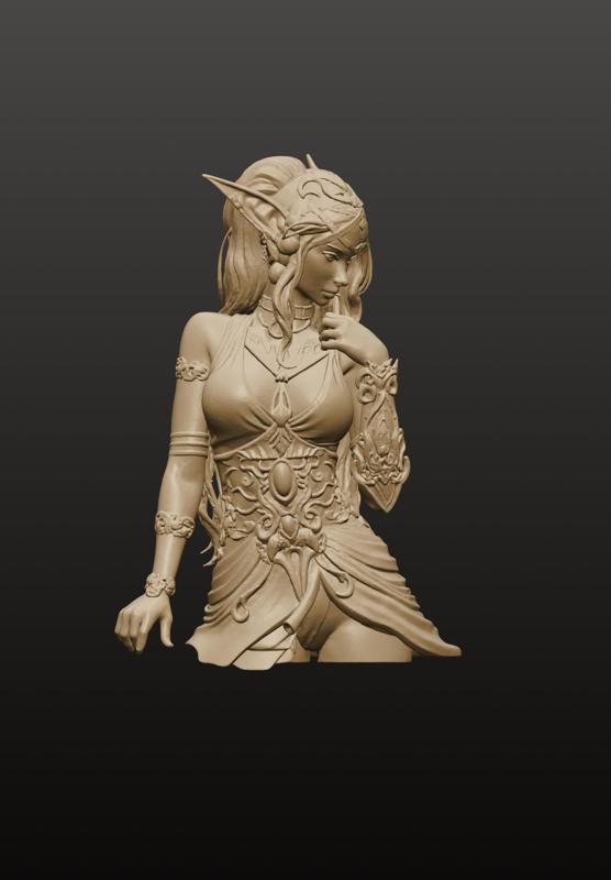 Tyrande Whisperwind Bust