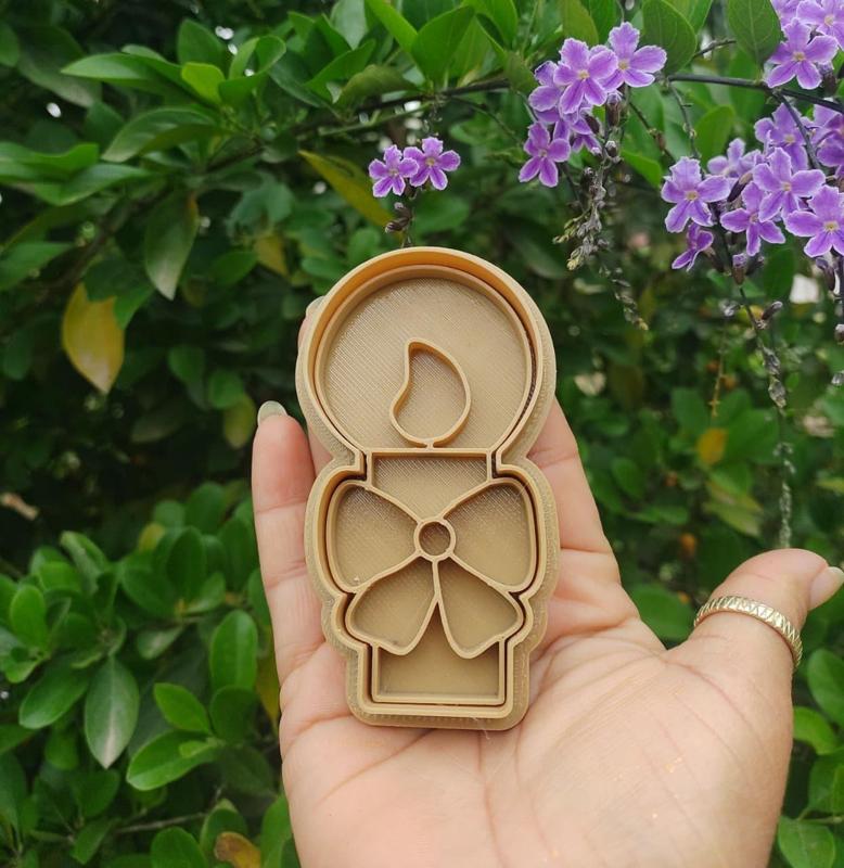 Communion candle cookie cutter