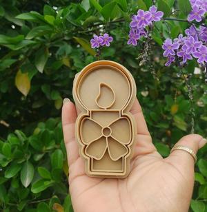 Communion candle cookie cutter