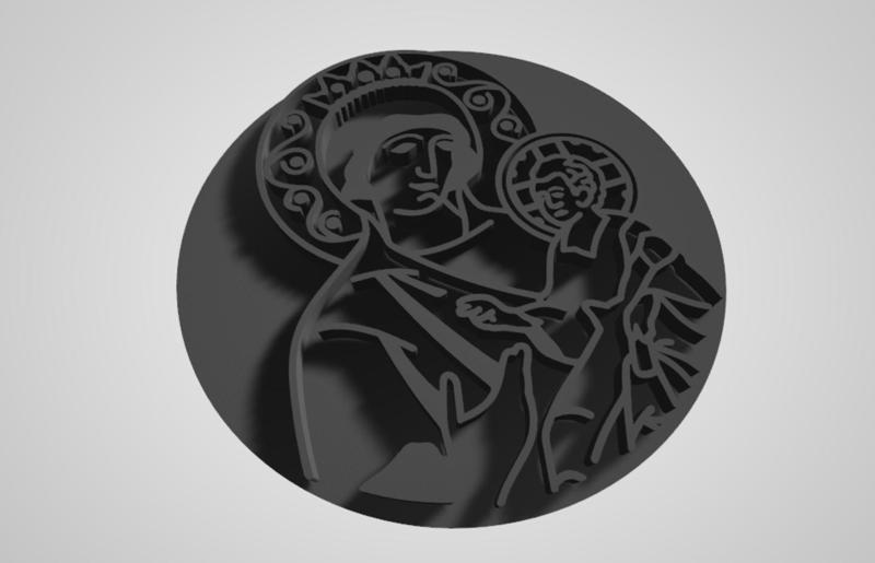 3D modla za kolače Bogorodica