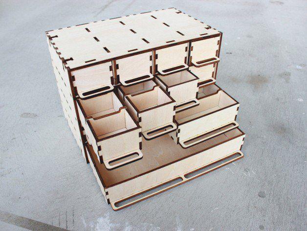 Stackable Drawer Box Storage Organizer