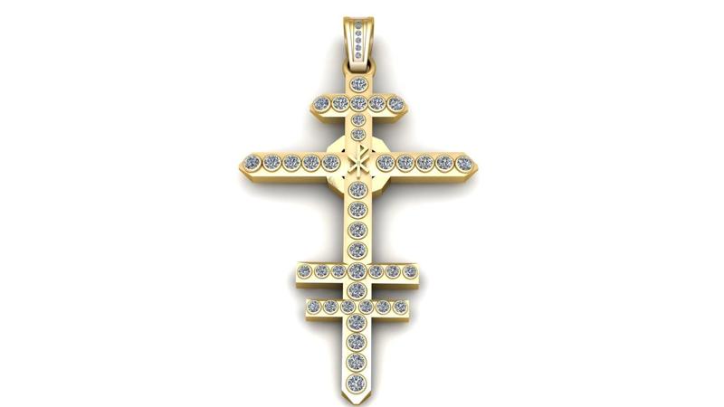 Orthodox Cross Pendant – 3D Printable Jewelry Model
