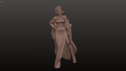 1940s pin up girl (on base