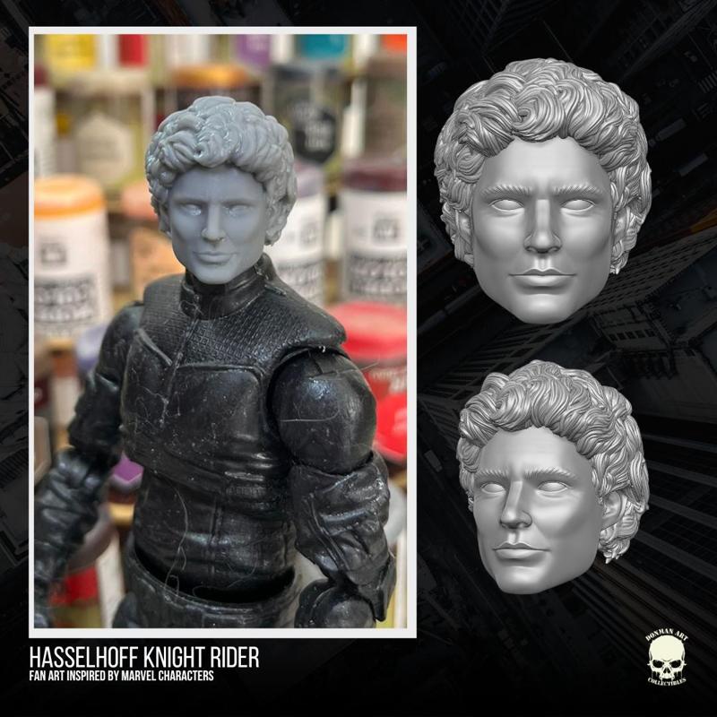 David Hasselhoff Knigh Rider Fan Art Fan Art 3D printable Files For Action Figures