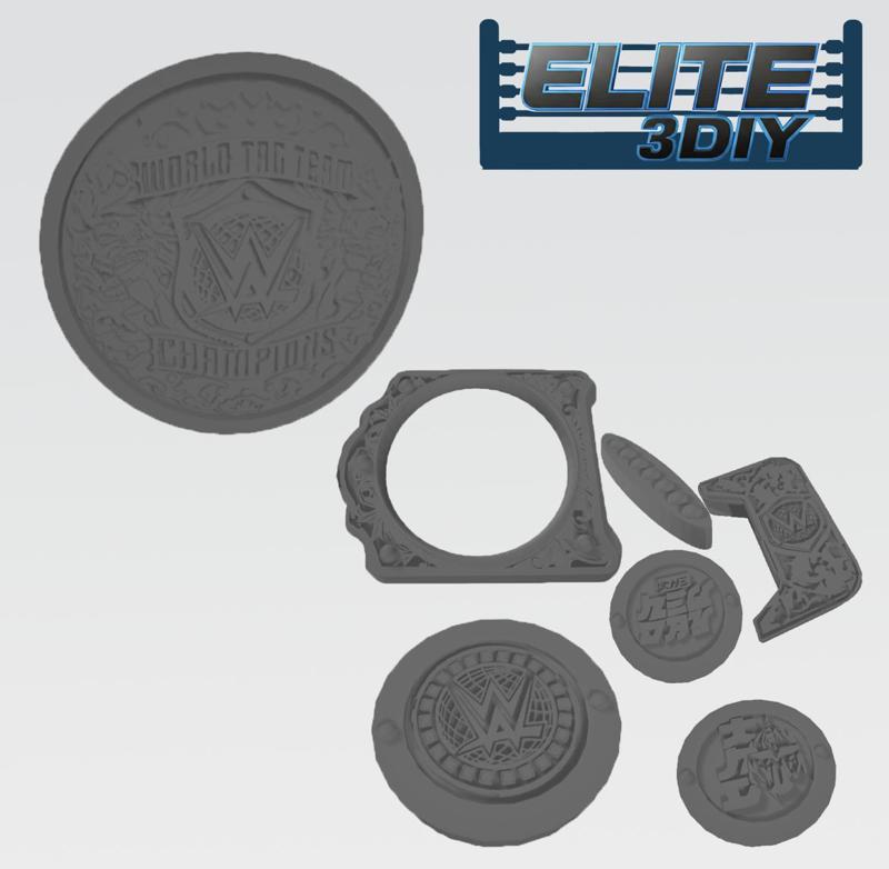 WWE World Tag Team Championship 2024 Plates