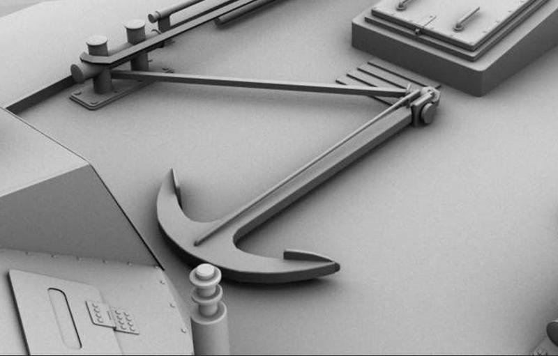 anchor for schnellboot 1/25