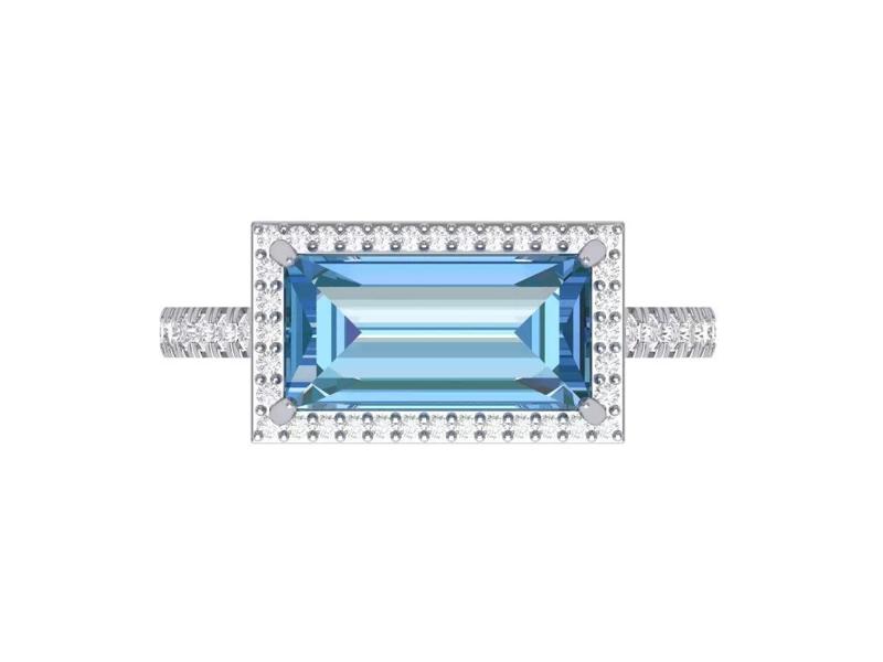 Baguette Solitaire Ring