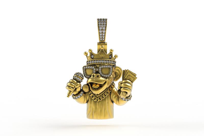 00029 Rockstar Money Hip Hop Pendant