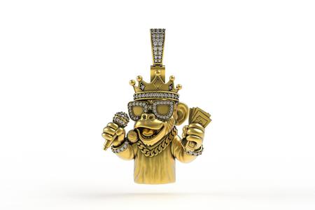 00029 Rockstar Money Hip Hop Pendant