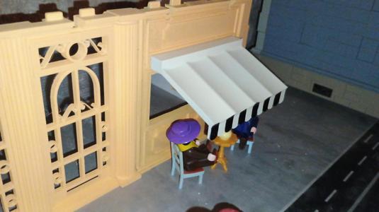 Playmobil 1900 Rose seria Victorian mansion dollhouse,Casa de muñecas de mansión victoriana,Puppenhaus im viktorianischen Herrenhaus,shop window with sunshade,Fenster mit Sonnenschutz,ventana con parasol, 5300 and 5301