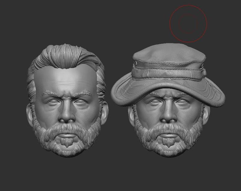 Captain Price Headsculpt for Action Figures