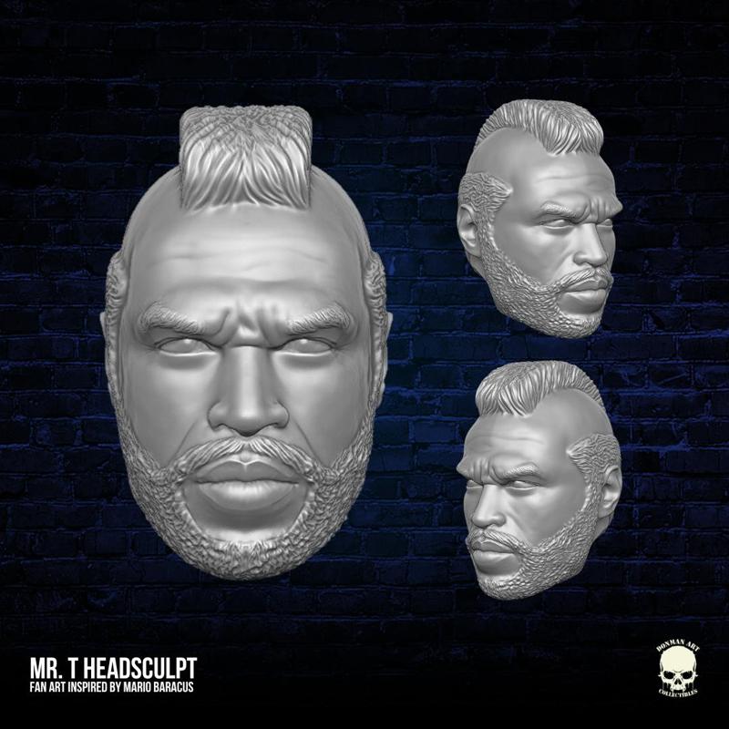 Mr. T Fan Art Head 3D printable File
