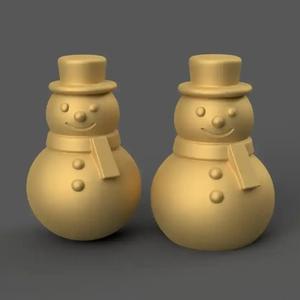 Cute Snowman 3D Print STL Holiday Desk Decor