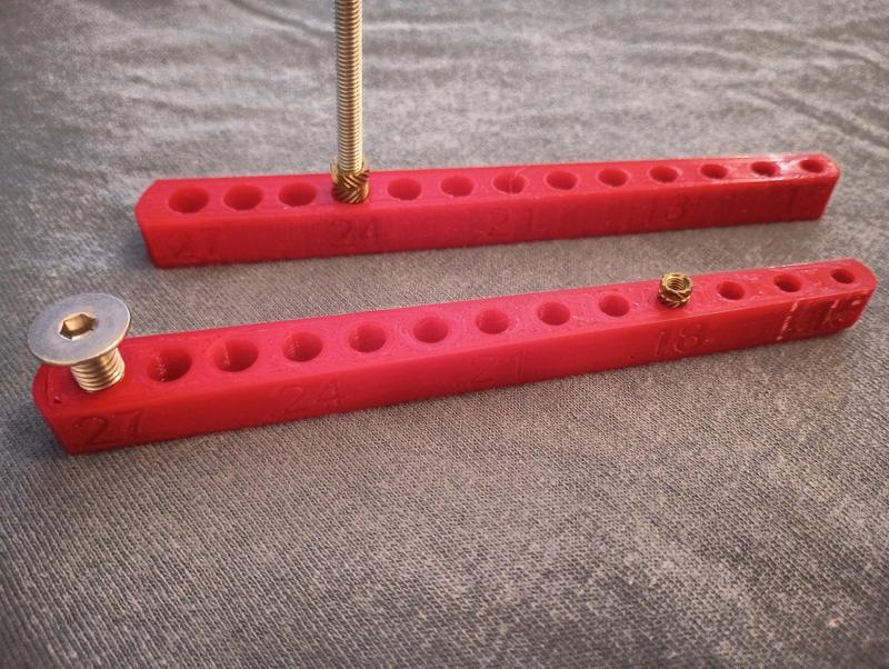 Threaded Insert Hole Calibration Array - M4 & M3, 0.15-0.27"