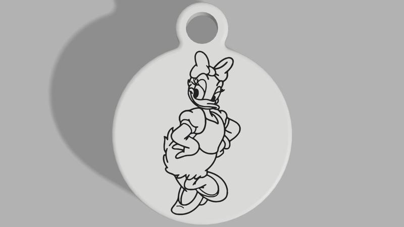 Daisy Duck Keyring