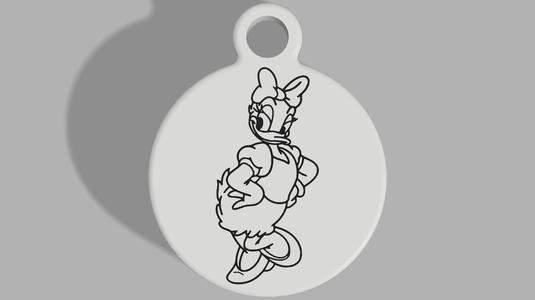 Daisy Duck Keyring