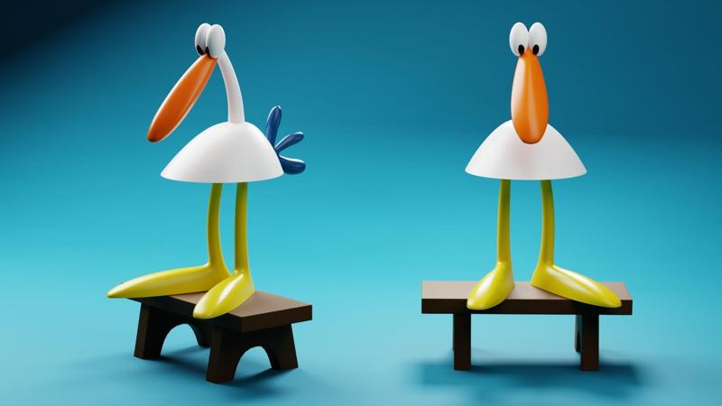 Antivol, the bird that wanted to fly but was afraid of heights - L'île aux enfants FAN ART